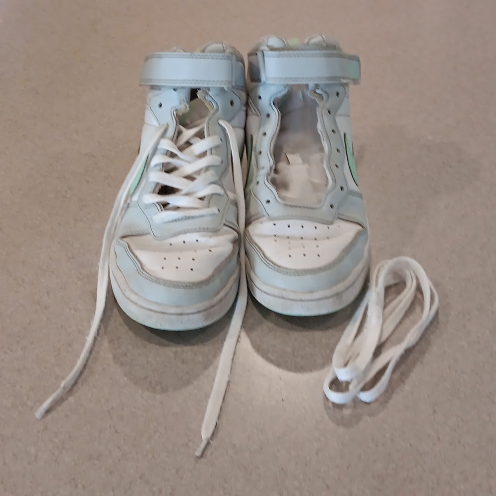Teal Nike shoes